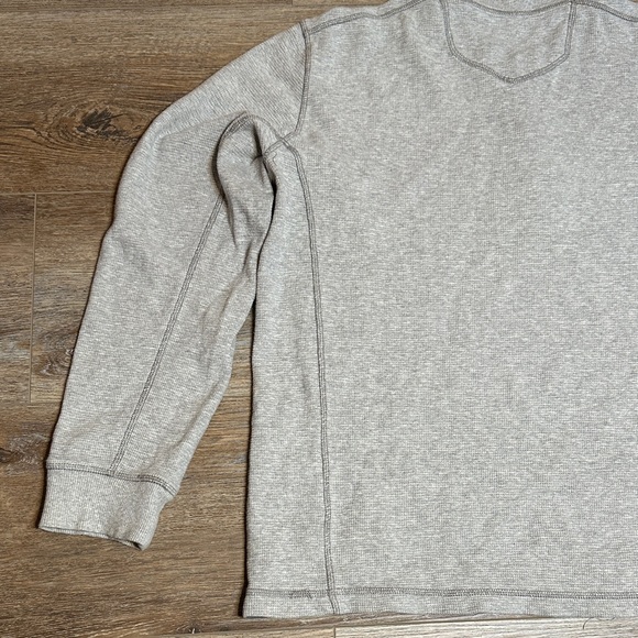 Eddie Bauer Light Gray Henley Shirt - Picture 7 of 7